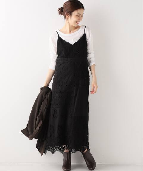 Slobe Iena Fi M パッチワークレースロングキャミワンピース Slobe Iena スローブ イエナ 公式のファッション通販 Baycrew S Store