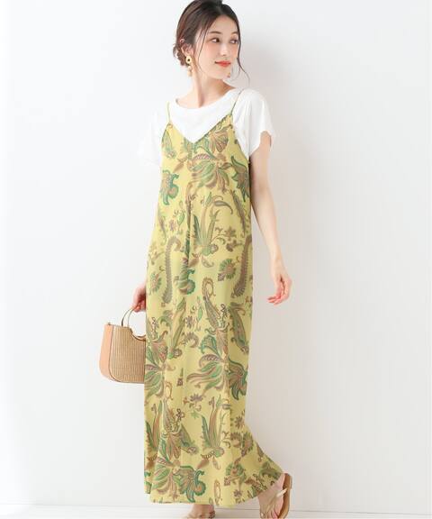 Slobe Iena Fi M 更紗プリントロングワンピース Slobe Iena スローブ イエナ 公式のファッション通販 Baycrew S Store