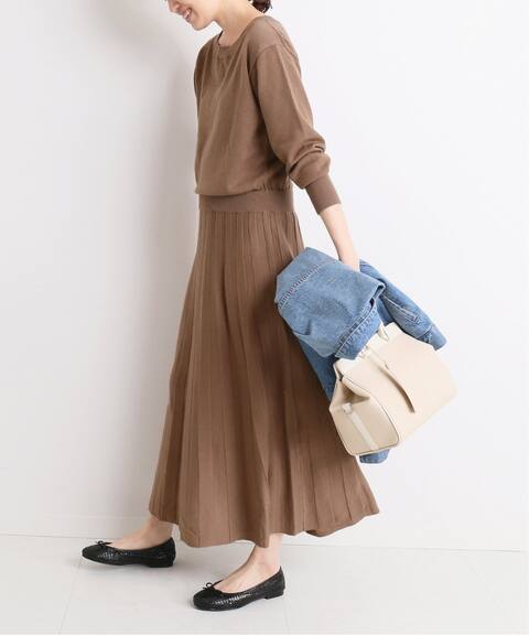 プリーツニットワンピース Slobe Iena スローブ イエナ 公式のファッション通販 Baycrew S Store プリーツニットワンピース Slobe Iena スローブ イエナ 公式のファッション通販 Baycrew S Store