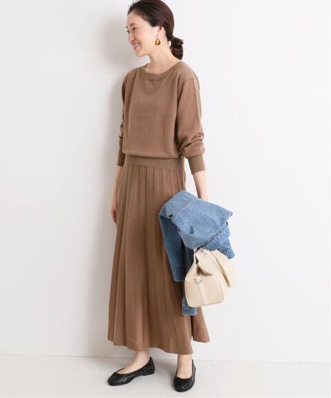 プリーツニットワンピース Slobe Iena スローブ イエナ 公式のファッション通販 Baycrew S Store
