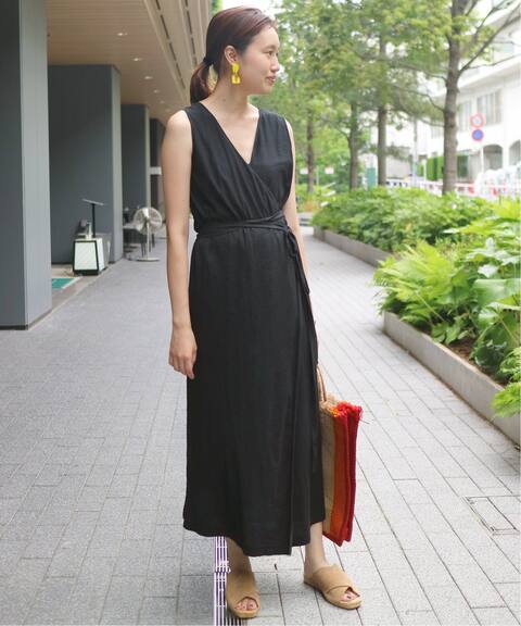 Mirko ミルコ Slobe別注 カシュクールロングワンピース Slobe Iena スローブ イエナ 公式のファッション通販 19040913000330 Baycrew S Store