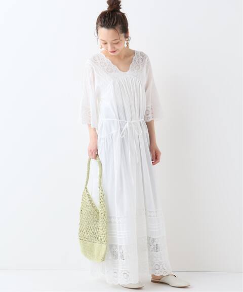 Sala Mallika Lace Gather ロングワンピース Slobe Iena スローブ イエナ 公式のファッション通販 Baycrew S Store