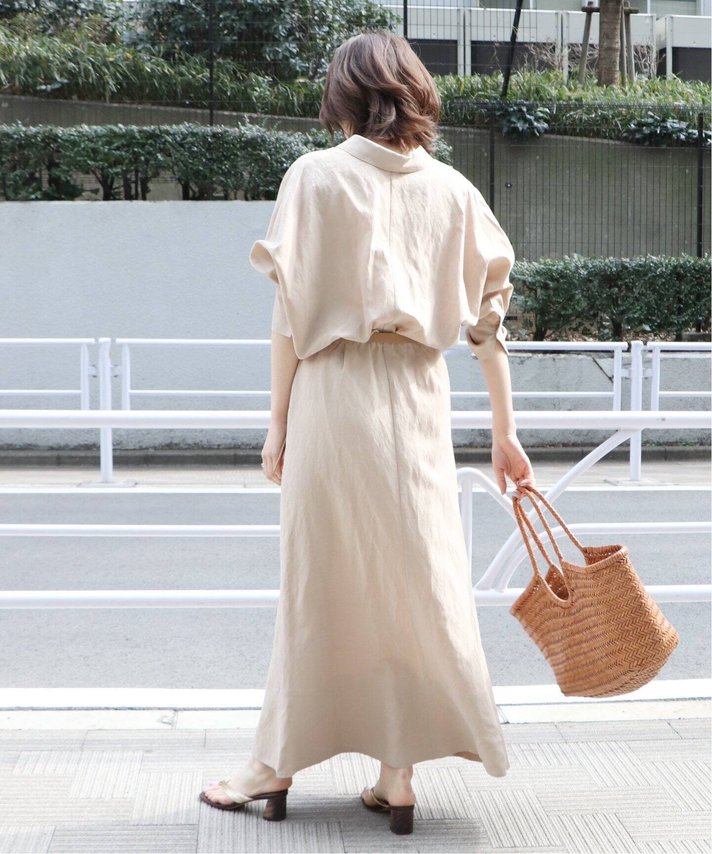 生まれのブランドで シャツワンピース Plage プラージュ セミフレア ロングワンピース Hardtimegear Com