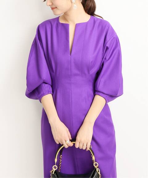フラノ ウエストシェイプ パフスリーブワンピース Vermeil Par Iena ヴェルメイユ パー イエナ 公式のファッション通販 Baycrew S Store
