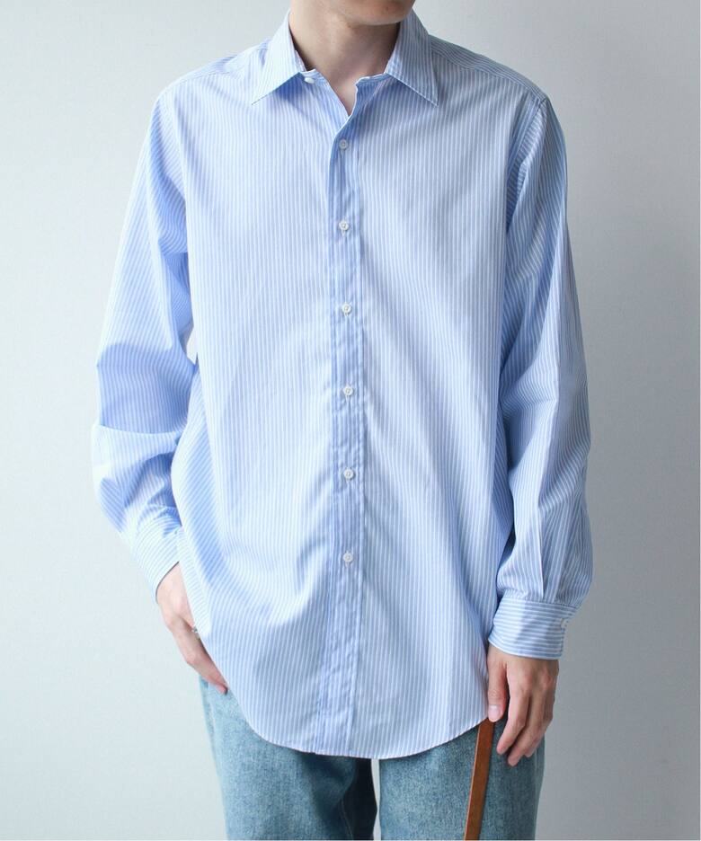 Le エルイー ストライプ レギュラーカラー スタンダード L Echoppe レショップ 公式のファッション通販 Baycrew S Store