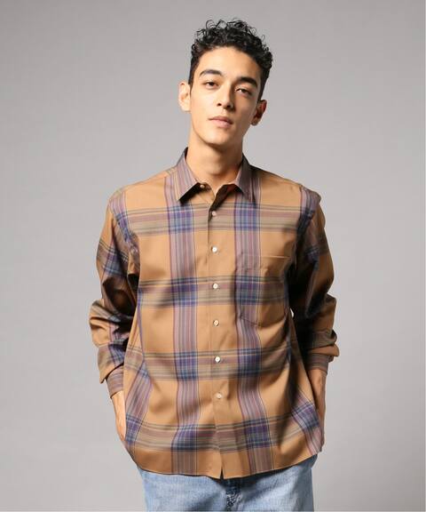 Auralee オーラリー スーパーライトウールチェックシャツ Edifice エディフィス 公式のファッション通販 Baycrew S Store