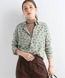 キャットプリントシャツ