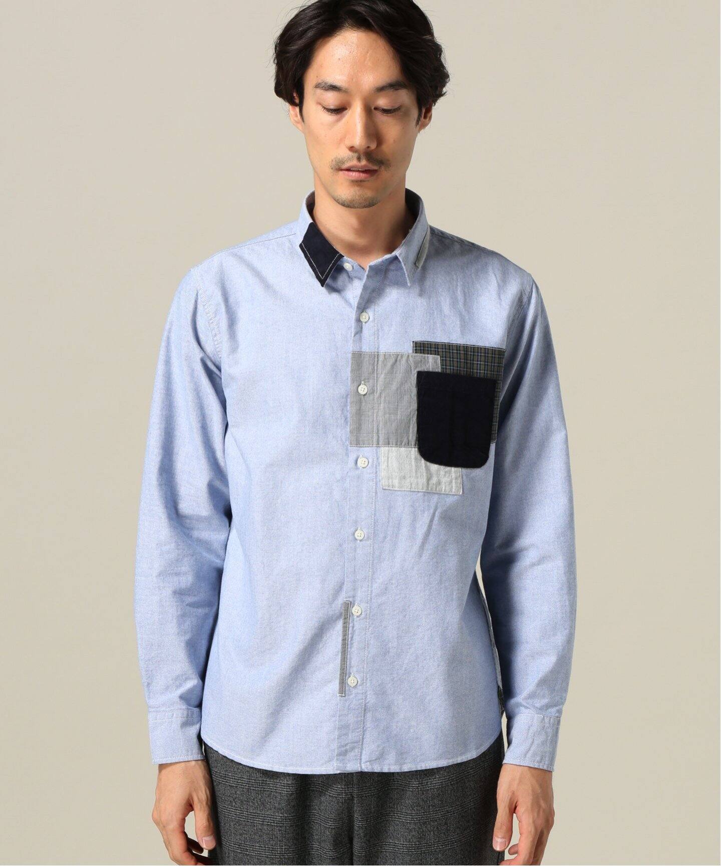 オックスパッチワークシャツ|B.C STOCK(ベーセーストック)公式の ...