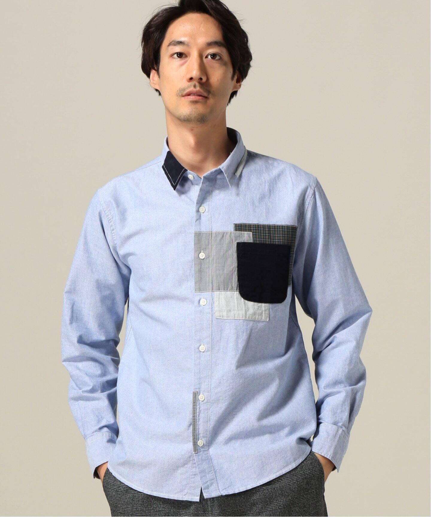 オックスパッチワークシャツ|B.C STOCK(ベーセーストック)公式の ...