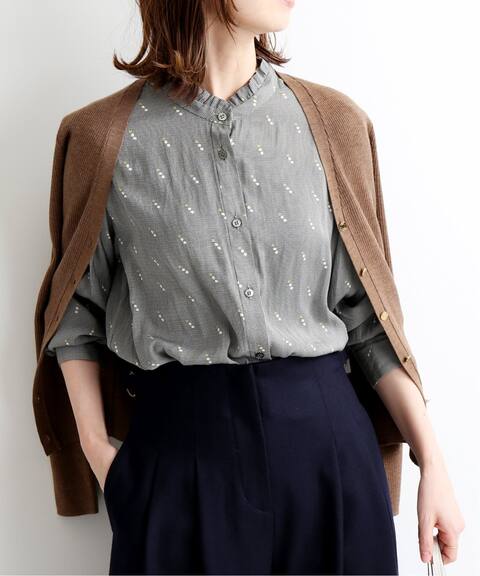 サテンフリルシャツ Iena イエナ 公式のファッション通販 Baycrew S Store サテンフリルシャツ Iena イエナ 公式のファッション通販 Baycrew S Store