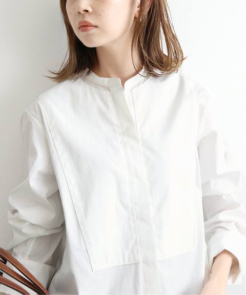 バンドカラーロングシャツ Iena イエナ 公式のファッション通販 Baycrew S Store