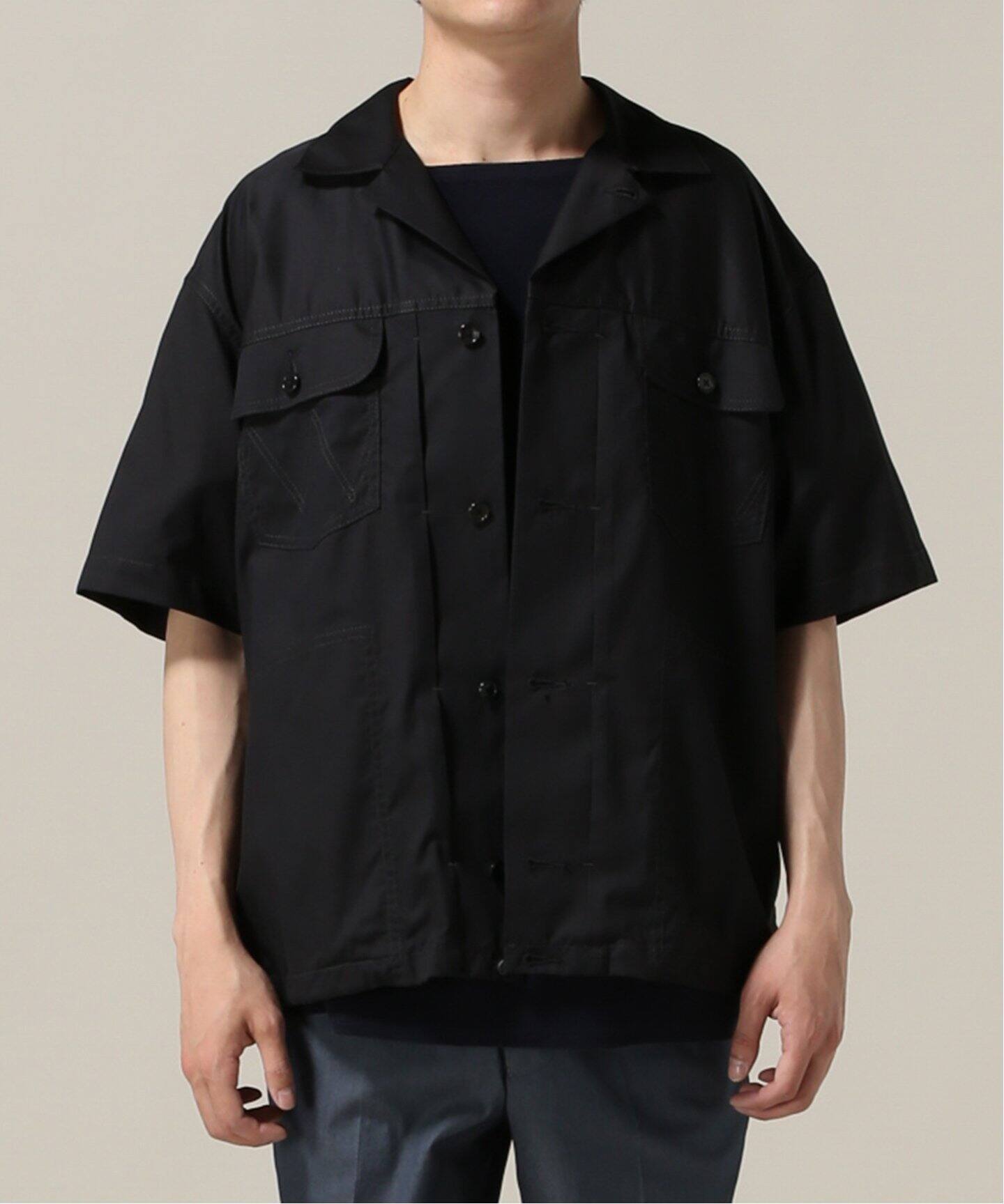 NICENESSナイスネス ANDREW Half Sleeved Shirts