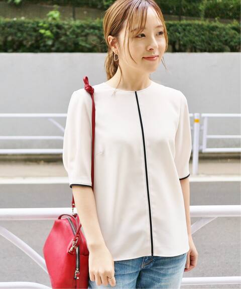 フロントバイカラーブラウス La Totalite ラ トータリテ 公式のファッション通販 Baycrew S Store