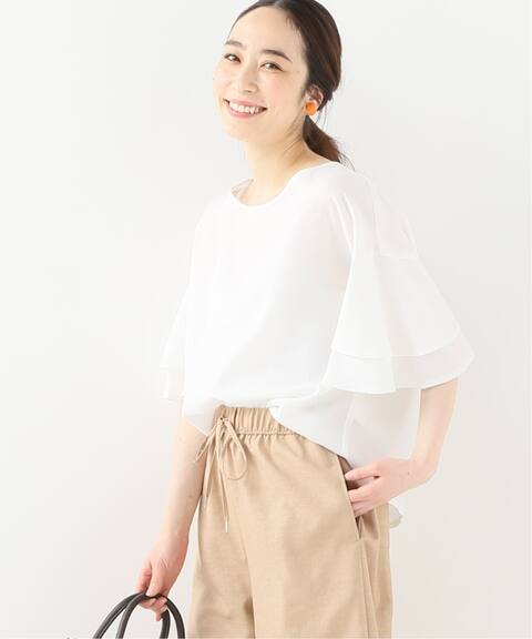 袖ラッフルブラウス La Totalite ラ トータリテ 公式のファッション通販 Baycrew S Store
