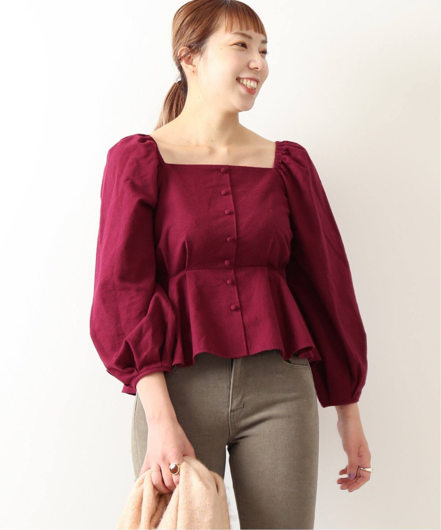 フロントボタンブラウス（シャツ／ブラウス）｜U by SPICK&SPAN（ユー  