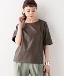 【THE NEWHOUSE/ザ ニューハウス】MAJORELLE LEATHER TOP：ブラウス