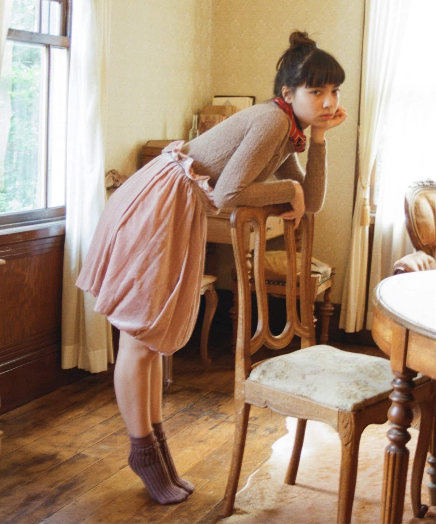 charles chaton シャルルシャトン サテンフリルスカート silk velvet balloon skirt（その他スカート）｜Charles Chaton