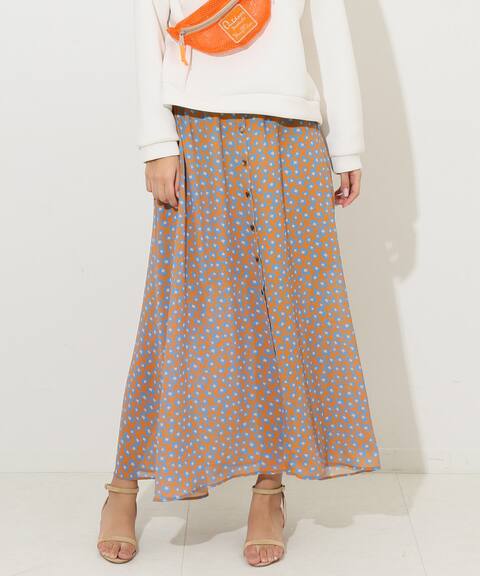 フラワープリントフロントボタンスカート Spick And Span スピック スパン 公式のファッション通販 Baycrew S Store