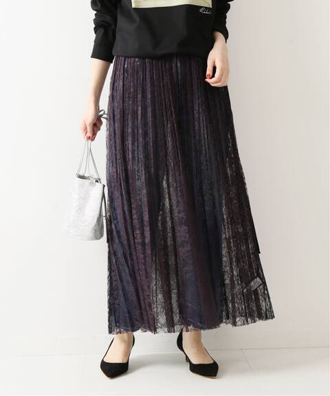 レースプリーツ カラーキリカエ スカート Spick And Span スピック スパン 公式のファッション通販 Baycrew S Store