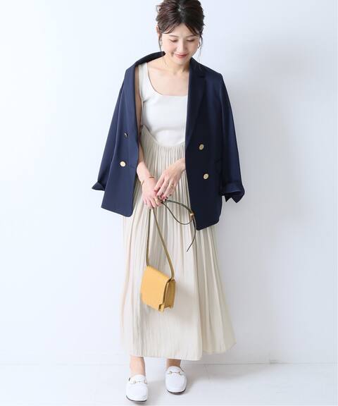 ギャザープリーツロングストラップキャミワンピース Noble ノーブル 公式のファッション通販 Baycrew S Store