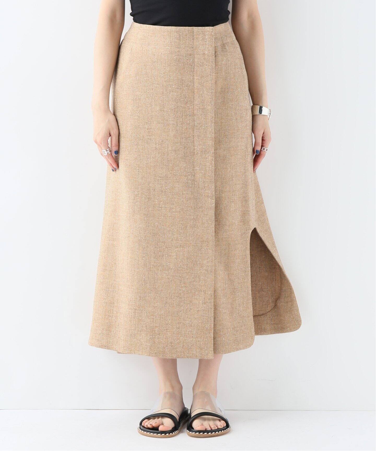 QUWAGI/クワギ】 DRILL SLIT TWEED SKIRT:スカート|JOURNAL STANDARD 半価販売 ジャーナルスタンダード クワギ ロングスカート ロングスカート