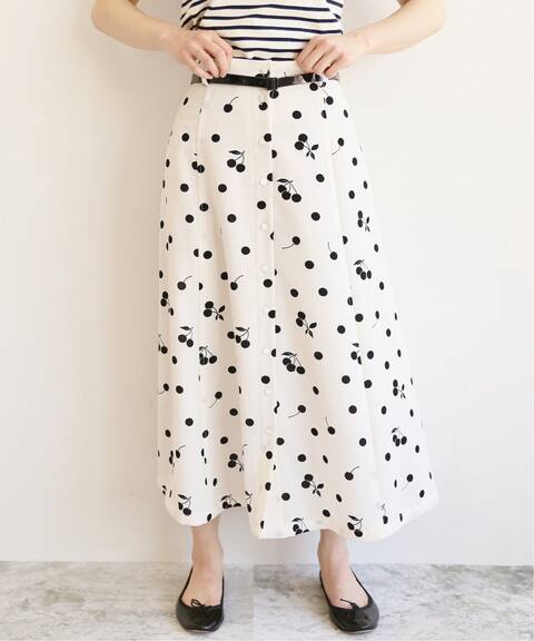 Sese チェリー柄フレアースカート Iena イエナ 公式のファッション通販 Baycrew S Store