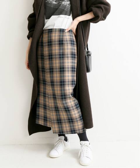 ウールチェックアシンメトリースカート Iena イエナ 公式のファッション通販 Baycrew S Store