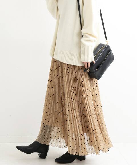 追加 フロッキーdotプリーツスカート Iena イエナ 公式のファッション通販 Baycrew S Store