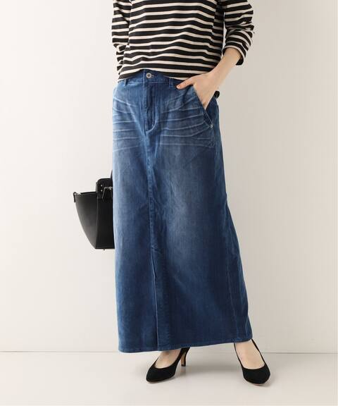 Le Denim ベロアタイトロングスカート Slobe Iena スローブ イエナ 公式のファッション通販 Baycrew S Store