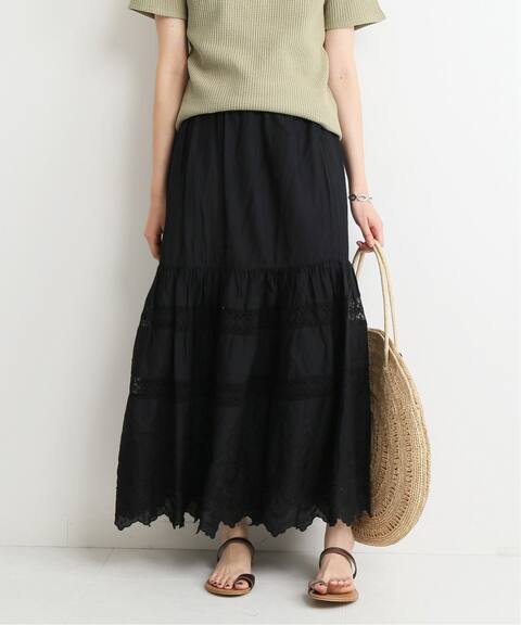 刺繍レースロングスカート Slobe Iena スローブ イエナ 公式のファッション通販 Baycrew S Store