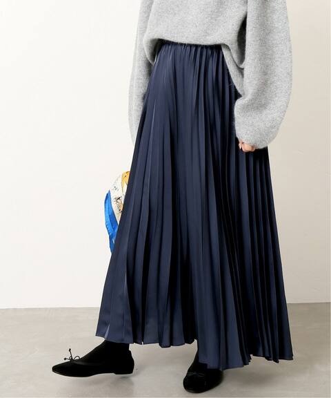 追加4 サテンプリーツロングスカート Slobe Iena スローブ イエナ 公式のファッション通販 Baycrew S Store