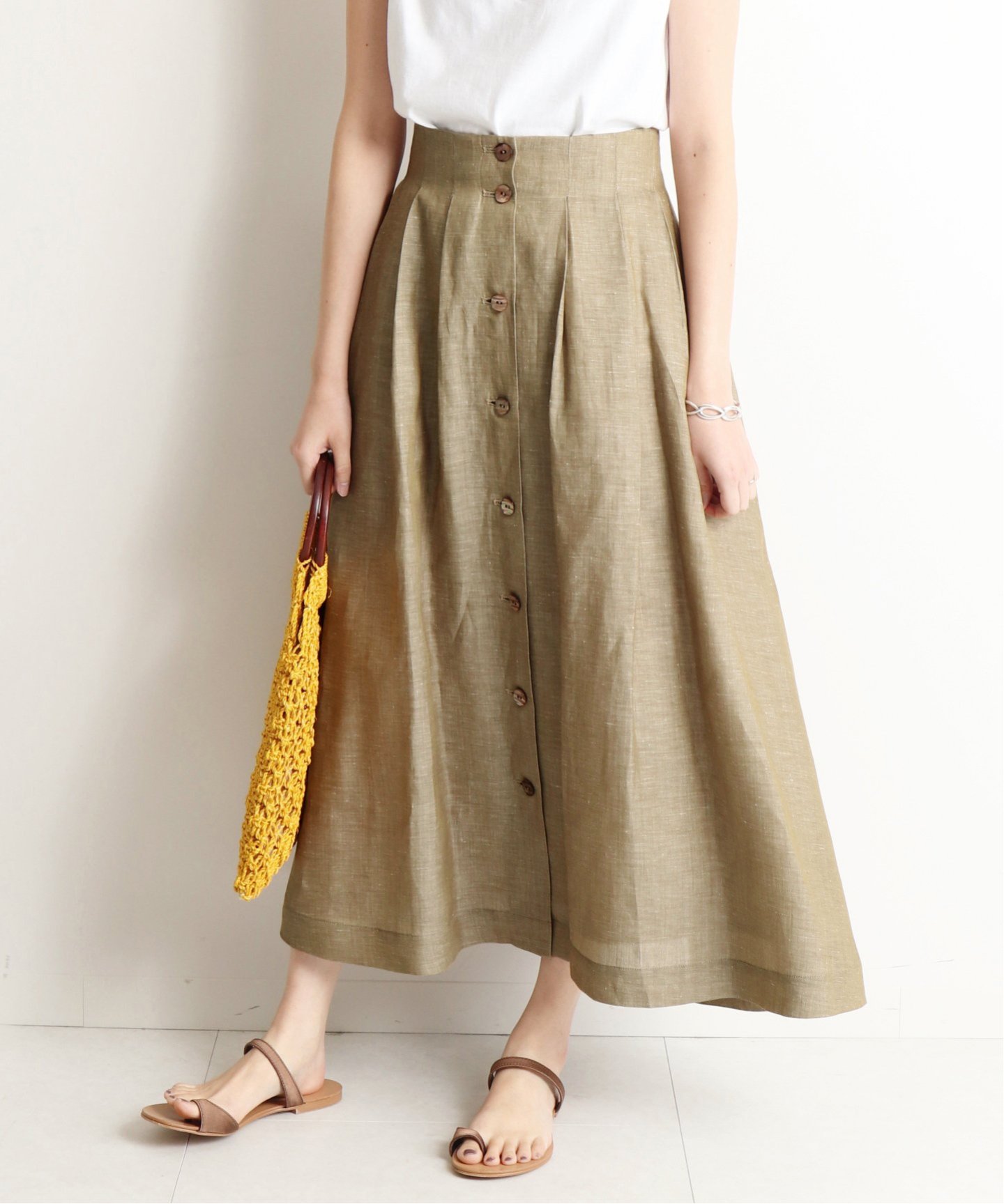 SLOBE IENA
フロントボタンタックロングスカート◆
¥15,120税込