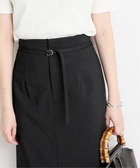 ベルト付きラミー混タイトスカート Slobe Iena スローブ イエナ 公式のファッション通販 Baycrew S Store