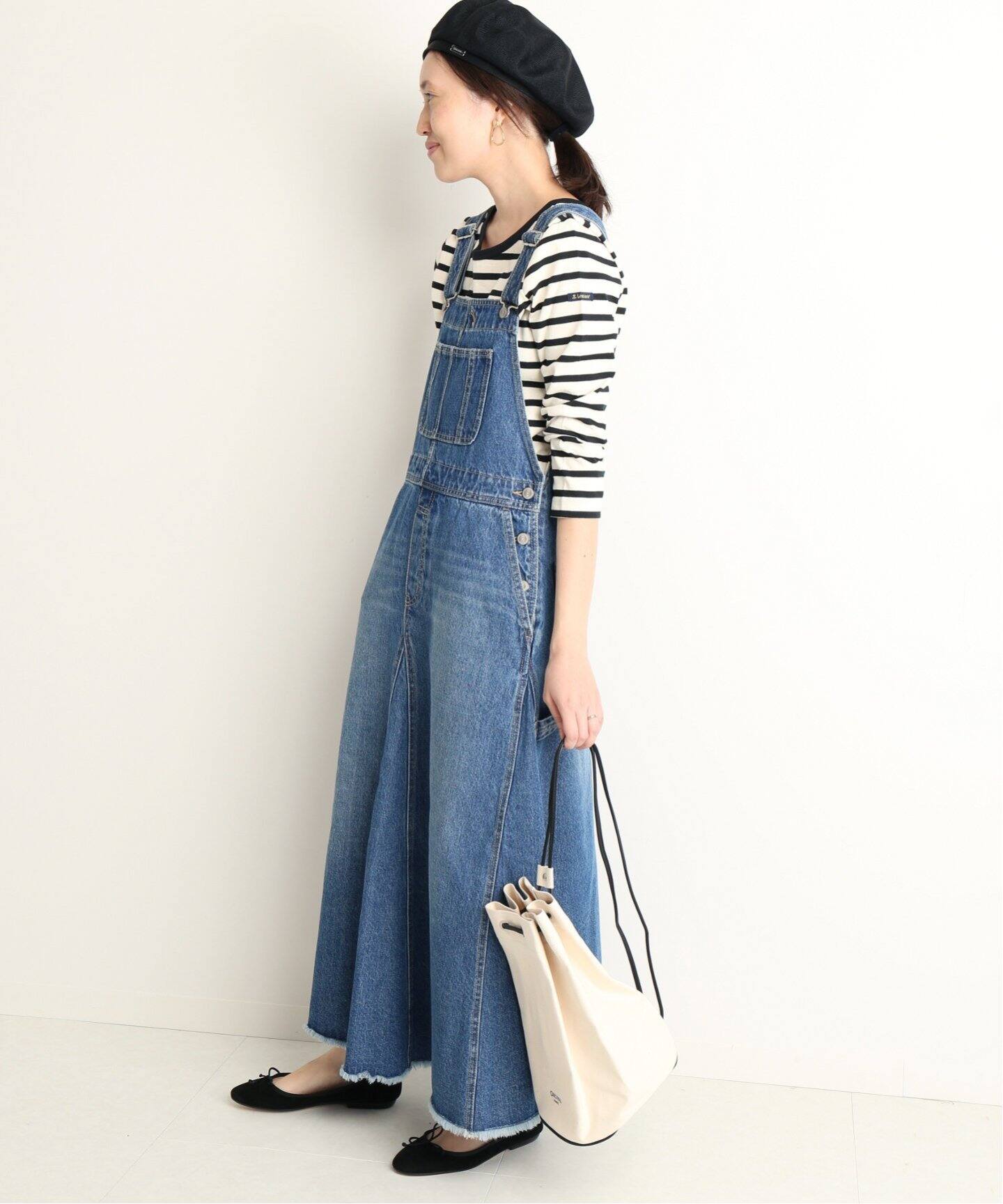 クライマックスセール再値下げ 新品 Iena デニム ワンピース ジャンパースカート サロペット イエナ 待望の再販