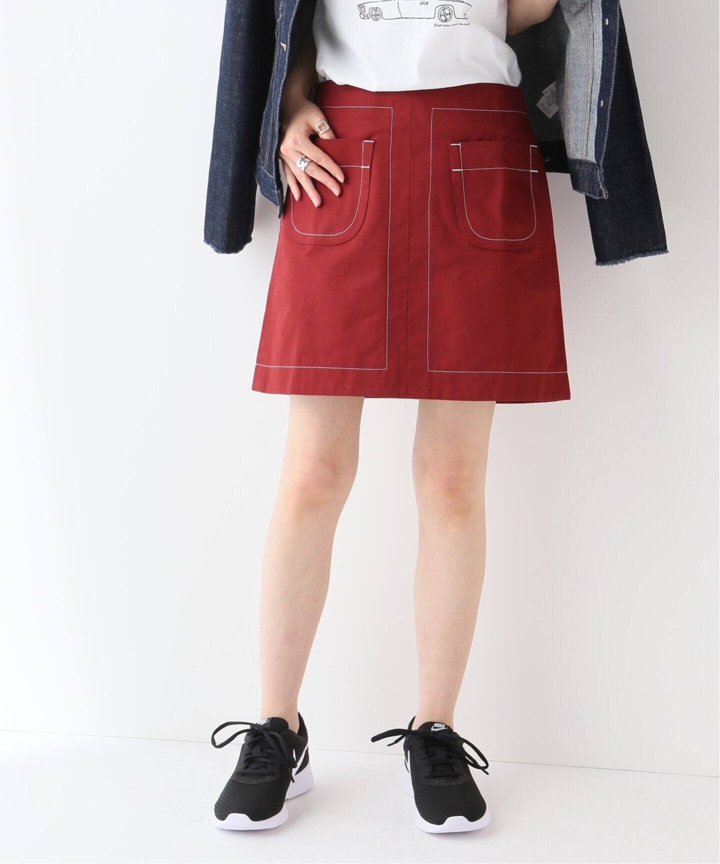 MAISON KITSUNE CONTRASTED ミニスカート（ミニスカート）｜SLOBE IENA 