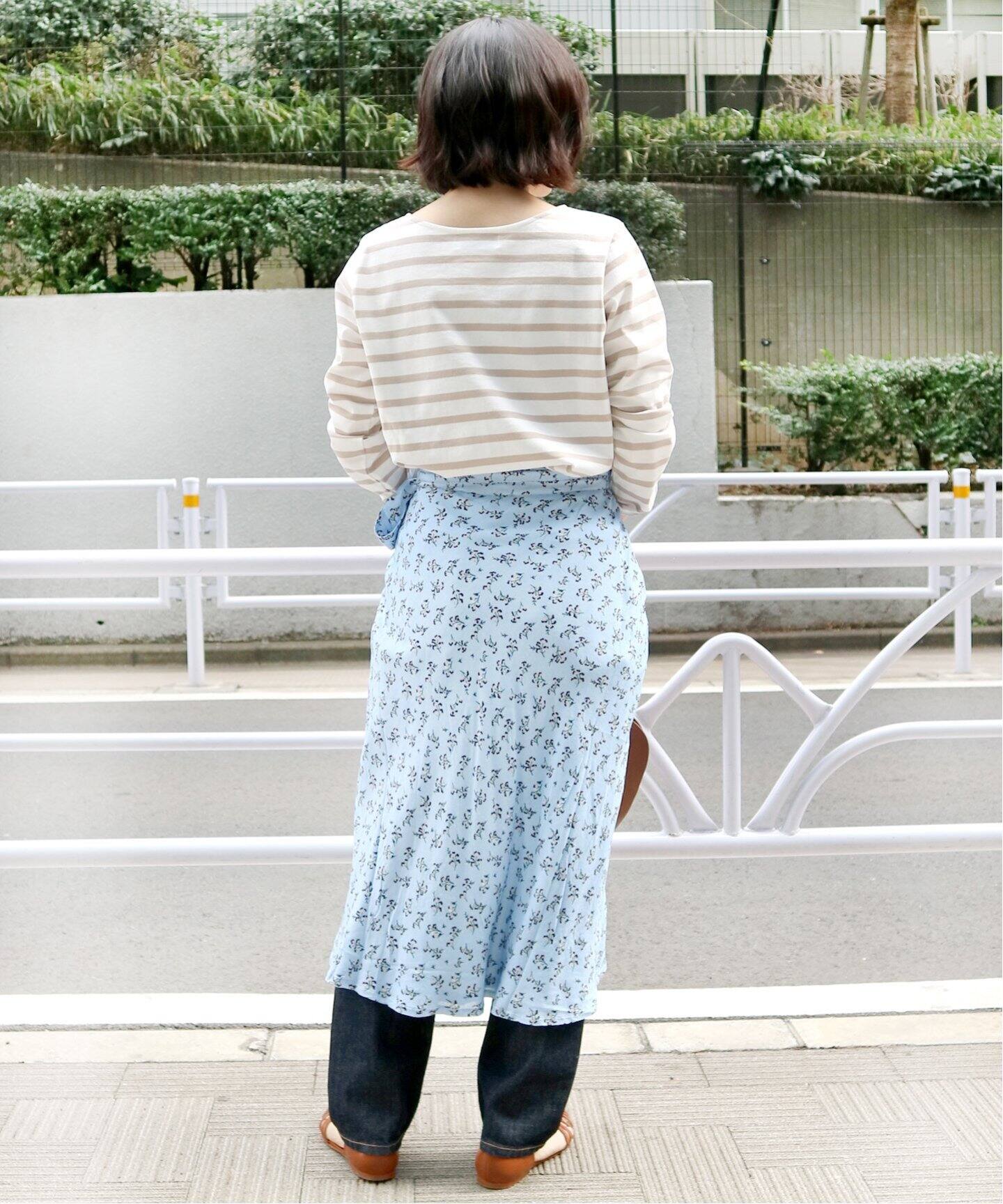 DESIGNERS SOCIETY フラワー巻きスカート◇（ひざ丈スカート）｜SLOBE  