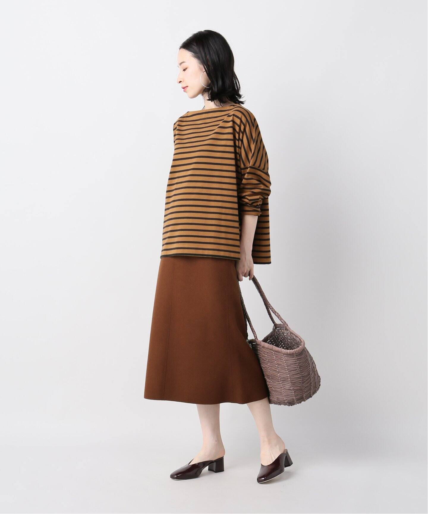 メルトンセミフレアスカート◇（ひざ丈スカート）｜Plage（プラージュ  