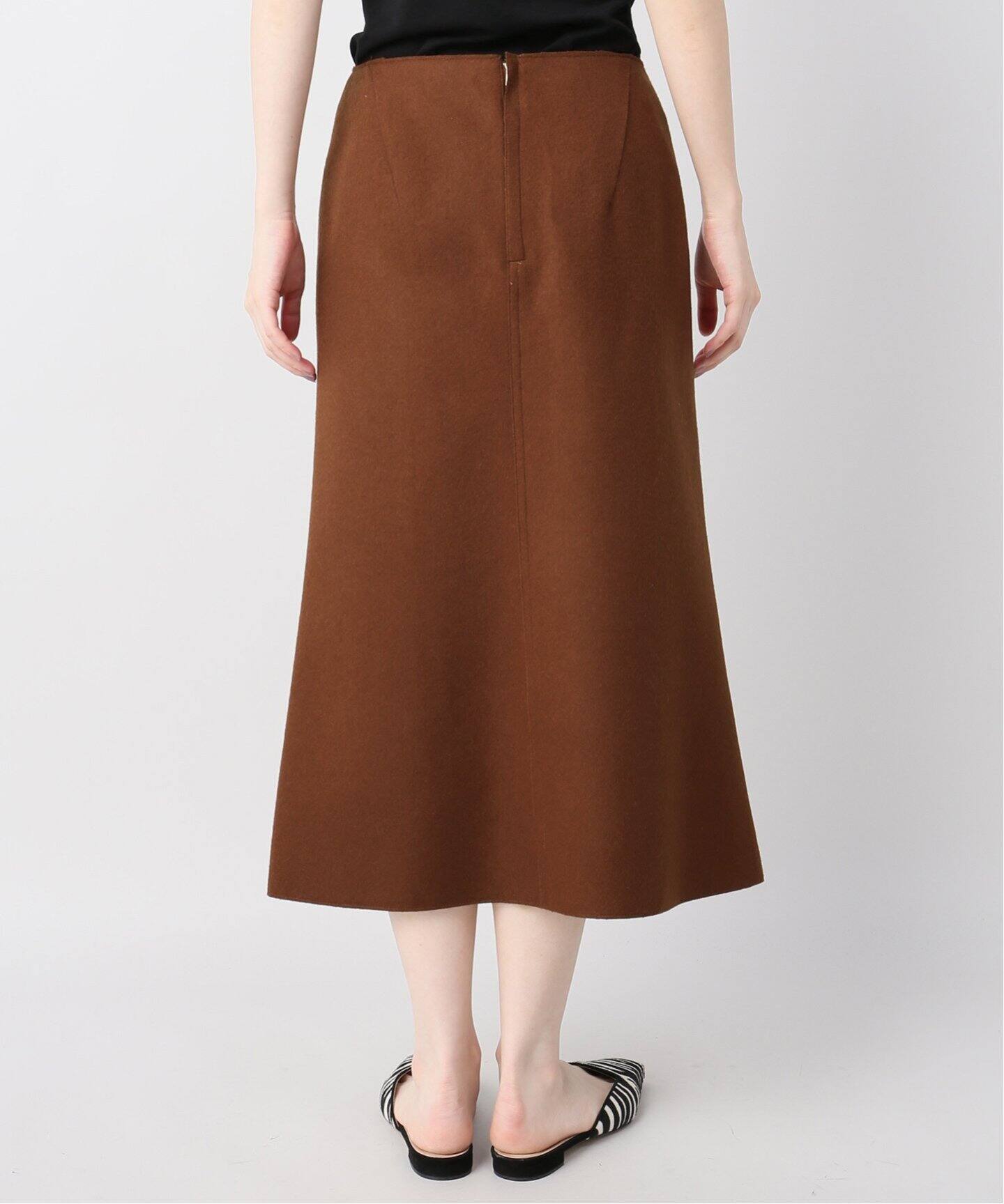 メルトンセミフレアスカート◇（ひざ丈スカート）｜Plage（プラージュ  