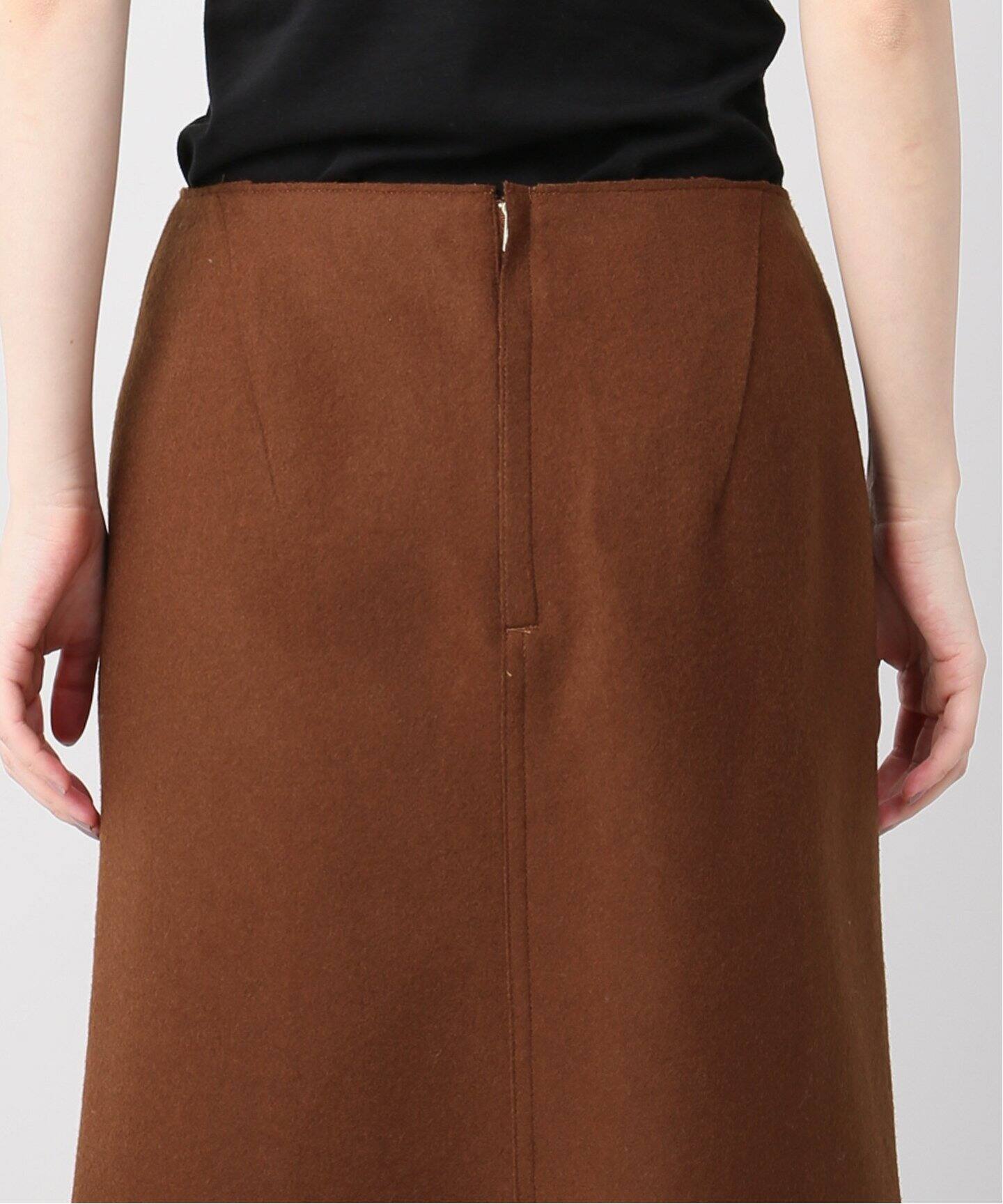 メルトンセミフレアスカート◇（ひざ丈スカート）｜Plage（プラージュ  