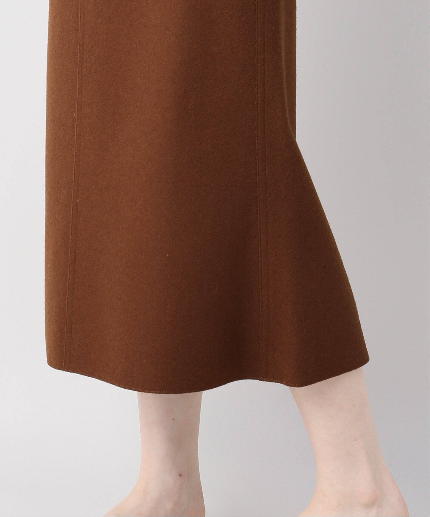 メルトンセミフレアスカート◇（ひざ丈スカート）｜Plage（プラージュ  