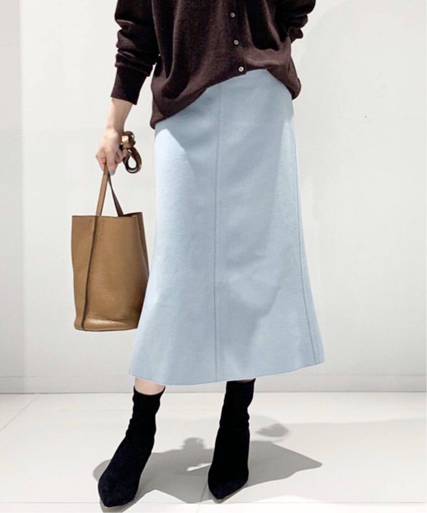 メルトンセミフレアスカート◇（ひざ丈スカート）｜Plage（プラージュ  