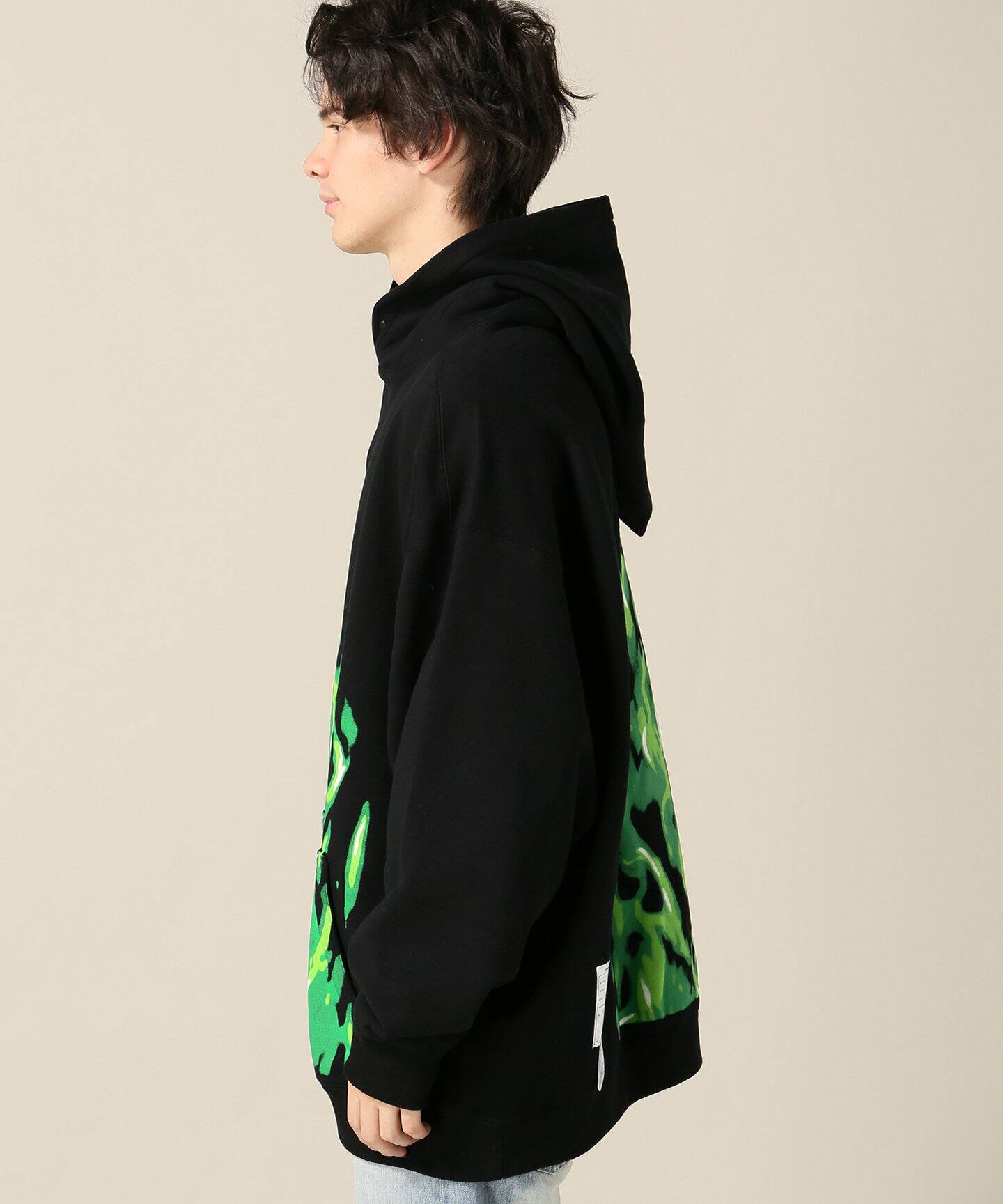 TENDER PERSON FLAME PATTERN HOODIE FOR K|BOICE FROM BAYCREW'S 男女兼用 HOODIE PETTERN FLAME PERSON_ TENDER パーカー