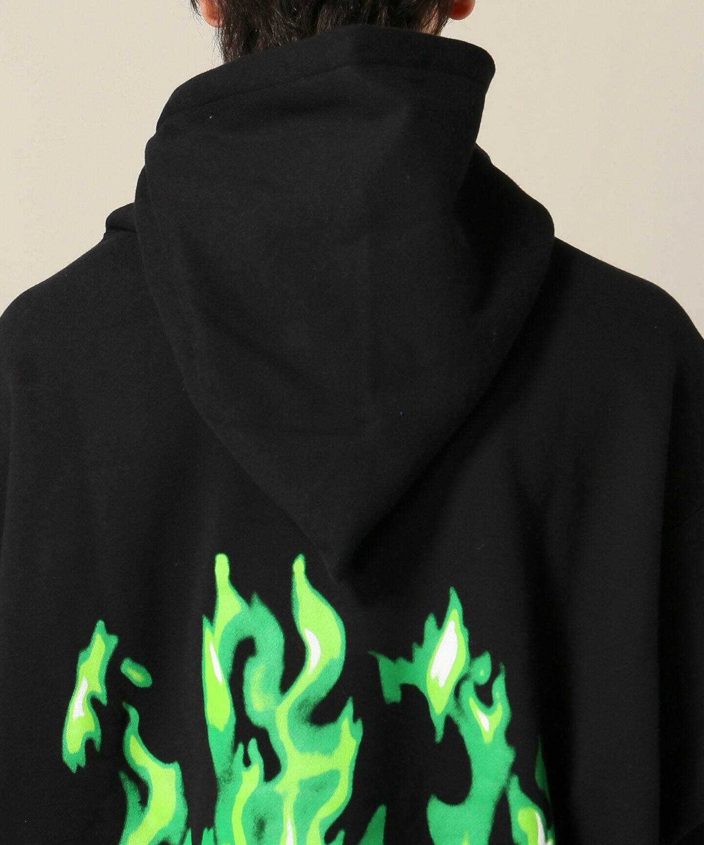 TENDER PERSON FLAME PATTERN HOODIE FOR K|BOICE FROM BAYCREW'S 男女兼用 HOODIE PETTERN FLAME PERSON_ TENDER パーカー