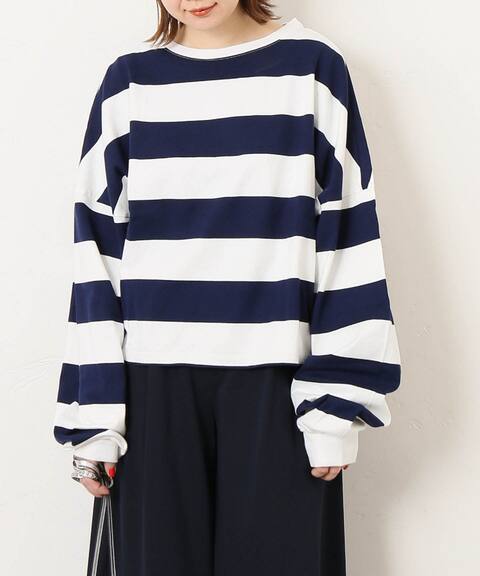 The Newhouse ザ ニューハウス Stripe Tomboy Sweat Shirt Journal Standard L Essage ジャーナルスタンダード レサージュ 公式のファッション通販 Baycrew S Store