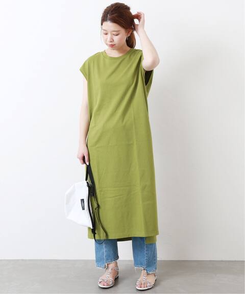 シングルジャージー クルーネックノースリーブスリットロングワンピース Journal Standard ジャーナルスタンダード 公式のファッション通販 Baycrew S Store