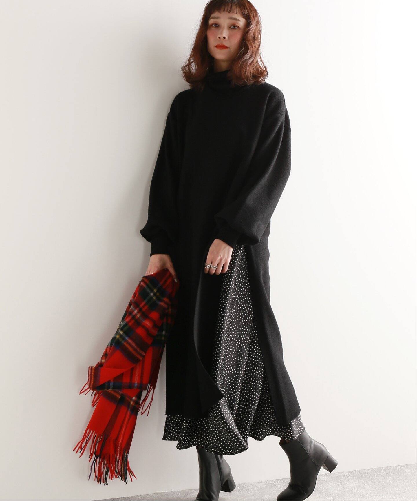 アッシュクサイドスリットワンピース[品番：BYCW0000437]｜B.C STOCK 