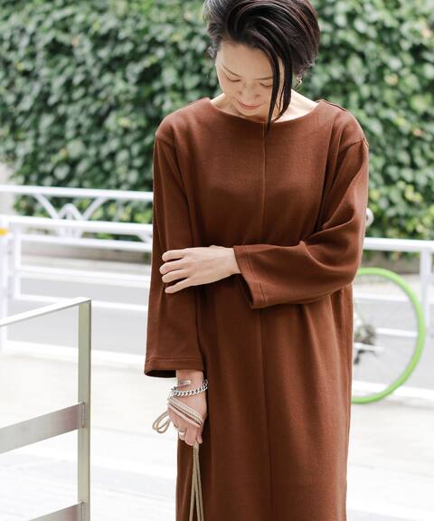 コットンエアーリブ ボートネックワンピース Journal Standard Relume ジャーナルスタンダード レリューム 公式のファッション通販 Baycrew S Store