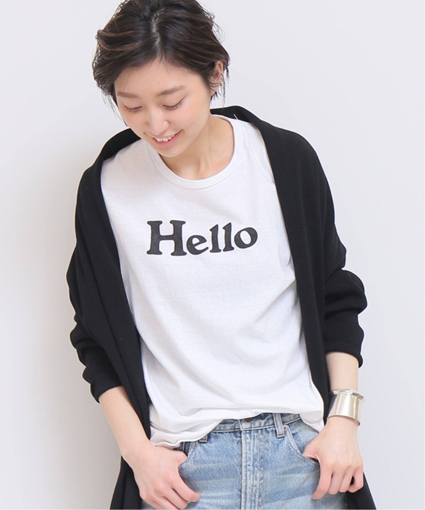 マディソンブルー ロゴ Tシャツ ホワイト 白