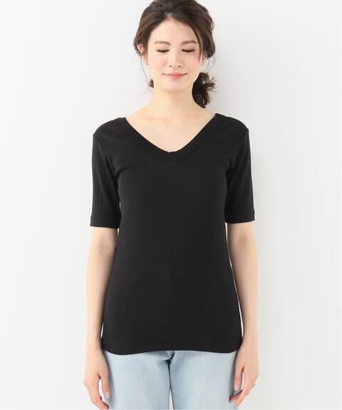 Aton ワイドリブ Vネックtシャツ Iena イエナ 公式のファッション通販 Baycrew S Store