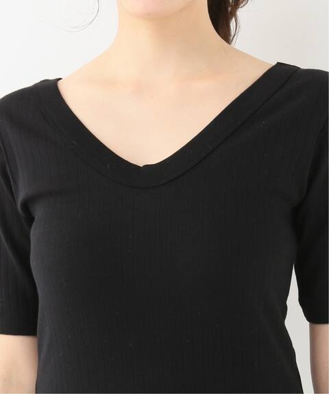 Aton ワイドリブ Vネックtシャツ Iena イエナ 公式のファッション通販 Baycrew S Store